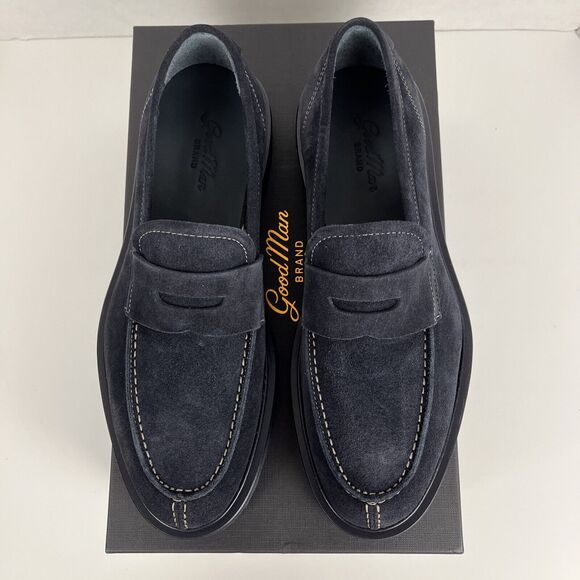 Goodman Brand Other - Good Man Brand Mens Size 7.5 Navy Lexington Loafer Suede Dress Shoe